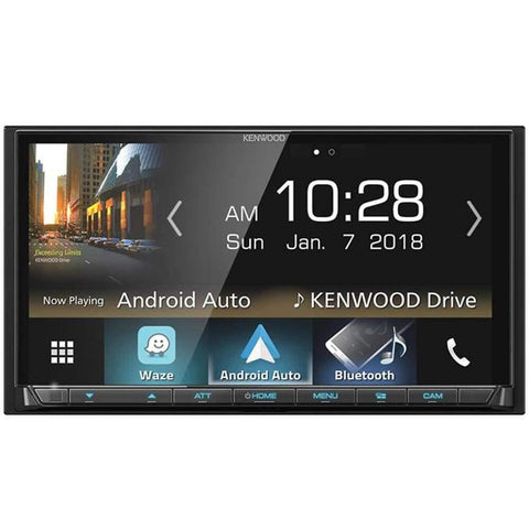Kenwood DMX7706S 6.95" Digital Media Receiver w/Bluetooth, Apple CarPlay and Android Auto (Renewed)