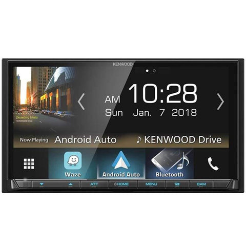 Kenwood DMX7706S 6.95" Digital Media Receiver w/Bluetooth, Apple CarPlay and Android Auto (Renewed)
