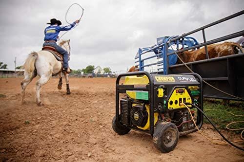Champion 7500-Watt Dual Fuel Portable Generator with Electric Start