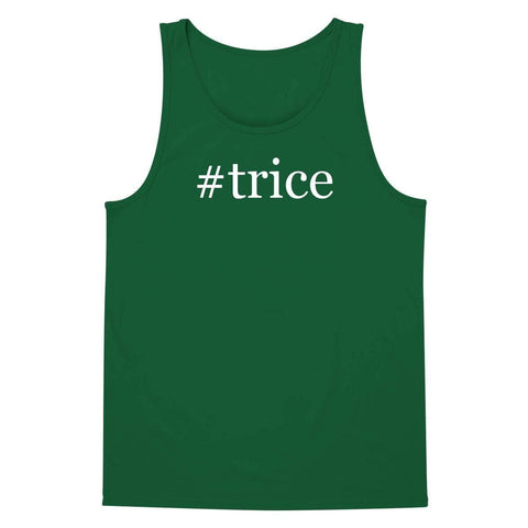 The Town Butler #Trice - A Soft & Comfortable Hashtag Men's Tank Top, Green, XX-Large