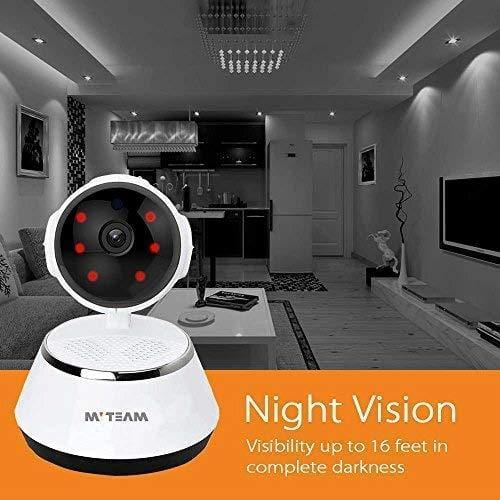 Home Security Camera, 1024P WiFi Dog Security Camera with Two-Way Audio, Motion Detection, Pan/Tilt, 2.4Ghz IP Surveillance Camera for Baby/Elder/Nanny/Pet Cat Monitoring