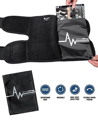 Ice / Heat Therapy Wrap For Left / Right Knees - Large / Xtra Large - Great For Knee Sprains, Strains, Tendonitis, Arthritis, And Swelling, - Hot / Cold Gel Packs Included