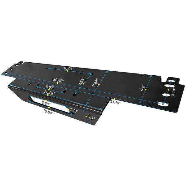 RUGCEL WINCH Cradle Winch Mounting Plate, Winch Mount Recovery Winches (34" Cradle Winch Mounting Plate)