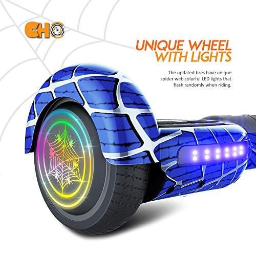 CHO Spider Wheels Series Hoverboard UL2272 Certified Hover Board with 6.5 inch Wheels Electric Scooter Smart Self Balancing Wheels (Blue)