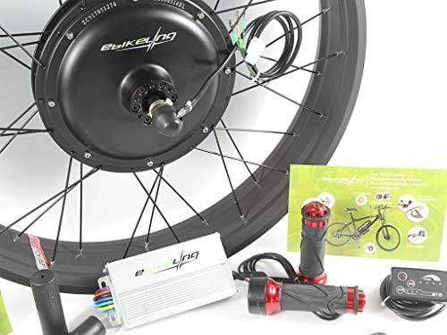EBIKELING 48V 1200W 26" Fat Direct Drive Front Or Rear Electric Bicycle Conversion Kit (Front/LED/Twist)