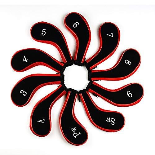 Garmin Approach S60 Golf Watch Black w/Black Band + Screen Protector (2Pack) + 7-in-1 Multi-Function Golf Tool + Neoprene Zippered Headcover for Golf Club Iron Head Covers Set + Extended Warranty