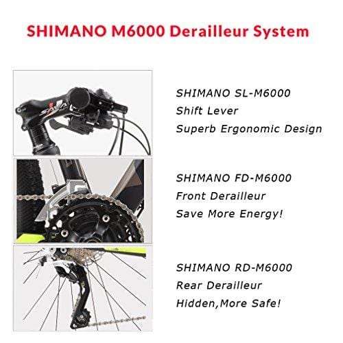 SAVADECK DECK300 Carbon Fiber Mountain Bike 26"/27.5"/29" Complete Hard Tail MTB Bicycle 30 Speed Shimano M6000 DEORE Group Set - (Orange,27.5x17)