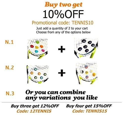 BusyBee Tennis Vibration Dampener in Fun Zipper Gift Pack. Best Shock Absorber (6 Count) Plus a Bonus: Exclusive Mobile App 3 Months Trial [product _type] BusyBee - Ultra Pickleball - The Pickleball Paddle MegaStore