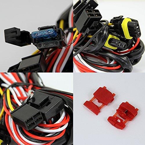 For GMC Sierra Pickup Truck Bumper Driving Clear Fog Lights Driver/Passenger Lamps with Switch/Bulbs