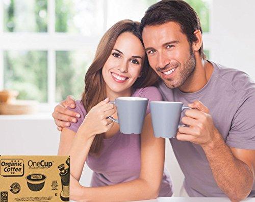 The Organic Coffee Co. OneCup, Breakfast Blend, Single Serve Coffee K-Cup Pods (36 Count), Keurig Compatible