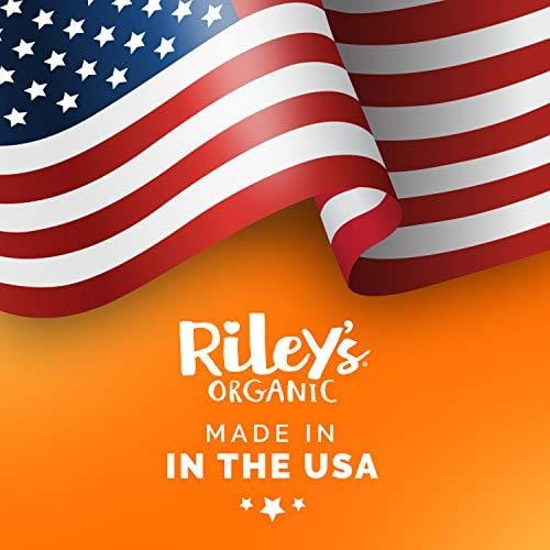 Riley's Organic Dog Treats - Large Bone Pumpkin & Coconut Dog Treats - USDA Organic, Certified Vegan and Non GMO Project Verified Dog Biscuits - 100% Human Grade - 9 Oz Carton