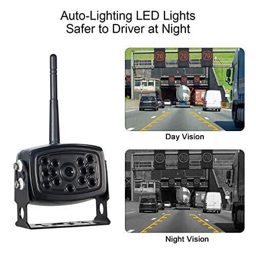 Wireless Phone Backup Camera Reversing Camera Trucks RV Trailers Campers WiFi App Backup Camera Waterproof Rearview Camera Works Smartphone, Tablet Android ... Smartphone, Tablet Android ...