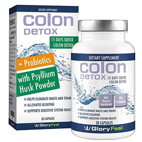 15 Day Quick Colon Cleanse Detox with Probiotics for Constipation Relief Supplements for Women and Men