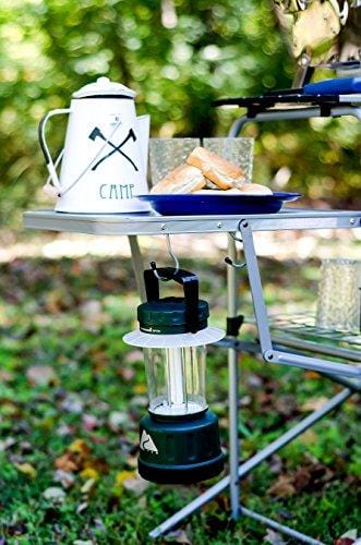 Camco Deluxe Folding Grill Table, Great for Picnics, Tailgating, Camping, RVing and Backyards; Quick Set-up and Folds Down to Only 6 Inches Tall for Convenient Storage (57293)