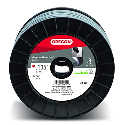 Oregon 22-805 Gatorline Heavy-Duty Professional Magnum 3-Pound Spool of .105-Inch-by-564-Feet Square String Trimmer Line