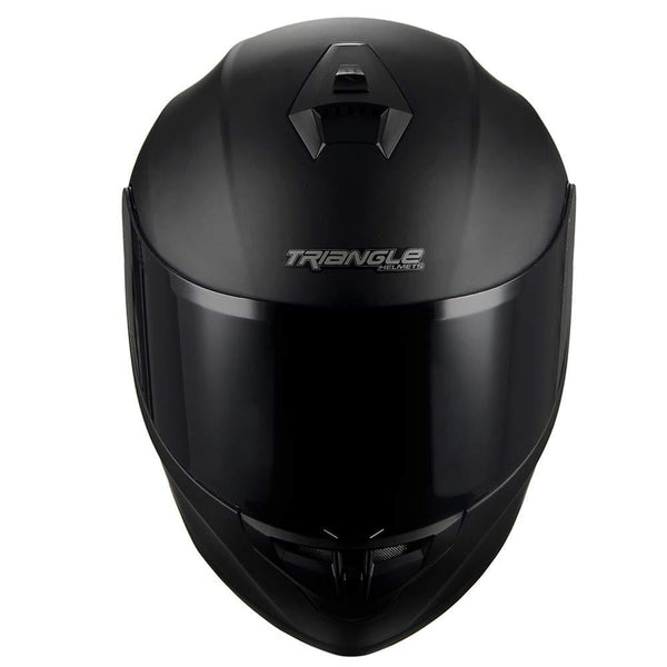 Triangle Motorcycle Helmets Full Face "Graffiti Cross" Street Bike [DOT] (Medium, Matte Black)