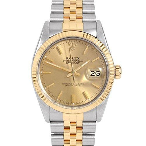 Rolex Datejust Swiss-Automatic Male Watch 16013 (Certified Pre-Owned)