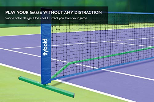 Pickleball Nets Portable Outdoor Portable Pickleball Net Regulation Size Equipment Lightweight Sturdy Interlocking Metal Posts with Carrying Bag for Indoor Outdoor Pickle Ball Game Court 22ft