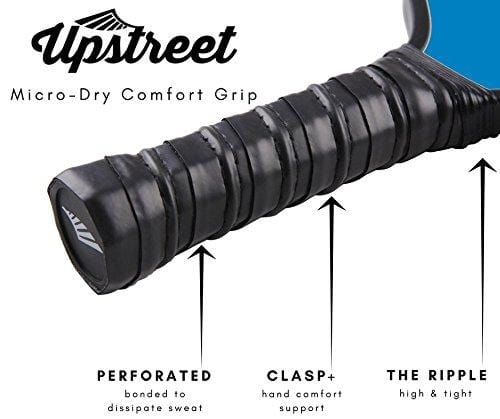 Upstreet Graphite Pickleball Paddle Set - Polypro Honeycomb Composite Core - Paddles Include Racket Cover