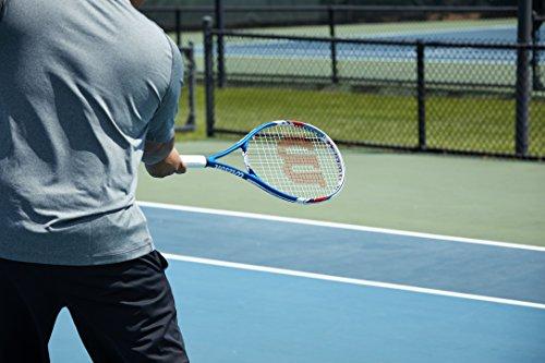 Wilson US Open Strung Tennis Racquet, 4 1/4-Inch, Blue/Gray