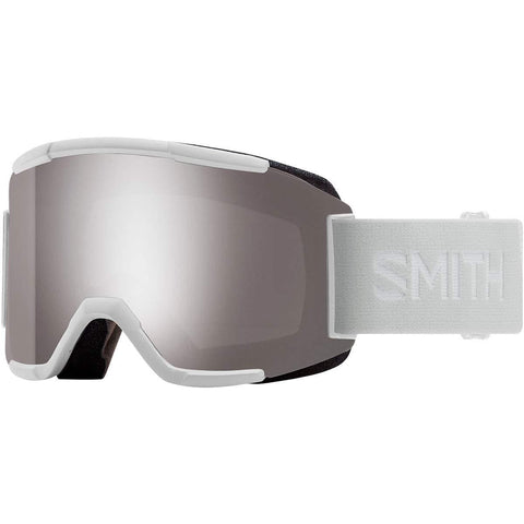 Smith Optics Squad - Asian Fit Adult Snowmobile Goggles - White Vapor/Chromapop Sun Platinum Mirror / One Size