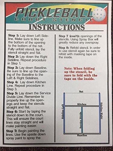 Pickleball Court Stencil (Blue) [product _type] Ronan Sports - Ultra Pickleball - The Pickleball Paddle MegaStore