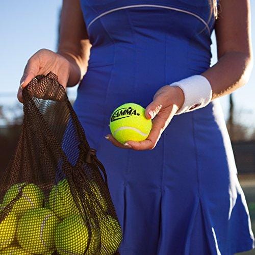 Gamma Bag of Pressureless Tennis Balls - Sturdy & Reuseable Mesh Bag with Drawstring for Easy Transport - Bag-O-Balls (12-Pack of Balls, Yellow) [product _type] Gamma Sports - Ultra Pickleball - The Pickleball Paddle MegaStore