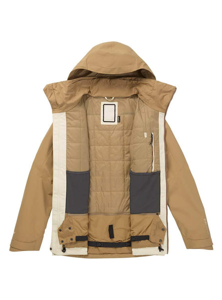 Burton Men's AK 2L Gore-Tex Swash Jacket, Canvas/Safari/Kelp, Medium