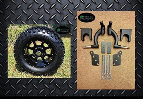 Club Car Precedent Golf Cart 6" Spindle Lift Kit + 12" Steeleng KRAKEN Wheels and 23" All Terrain Tires (GOLF CART NOT INCLUDED) [product _type] Golf Cart Tire Supply - Ultra Pickleball - The Pickleball Paddle MegaStore