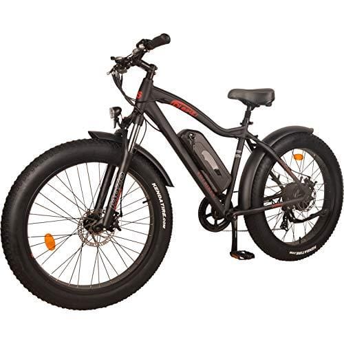 DJ Fat Bike 750W 48V 13Ah Power Electric Bicycle, UL 2849, Matte Black, LED Bike Light, Suspension Fork and Shimano Gear, - Ultra Pickleball