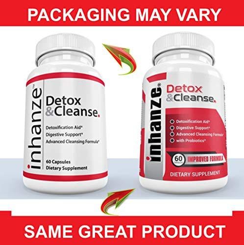Detox & Cleanse | Total Body Detox & Colon Cleanse | Probiotics | 10 3-Day Cleanses | Flush Waste & Toxins | Weight Loss Support | 19 Herbs; Psyllium, Cascara, Senna, Buckthorn, Fennel, Aloe | 60Caps