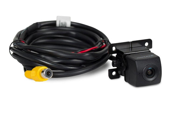 Alpine iLX-207 compatible with Apple Car Play & Android Auto, Rear View Camera + License Plate Frame, Trigger Module