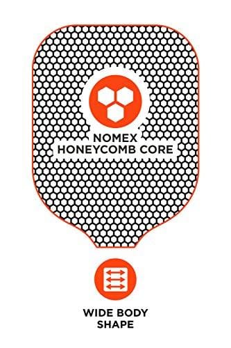 ONIX Graphite Z5 Pickleball Paddle (Graphite Carbon Fiber Face with Rough Texture Surface, Cushion Comfort Grip and Nomex Honeycomb Core for Touch, Control, and Power)