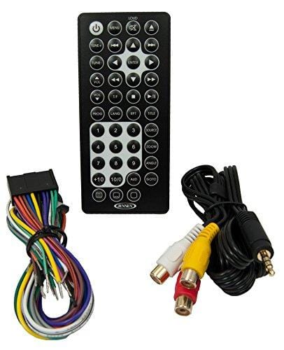 Jensen AWM965 AM/FM|CD|DVD|MP3/USB Wallmount Stereo with DVD Player, Front USB Supports MP3, WMA, JPEG Formats, Remote Control Included, 12 Volt