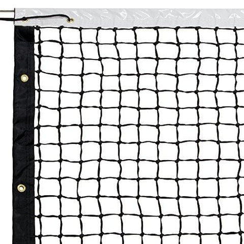 42' Tennis Net & Winch Cable with Carry Bag – Full Size Replacement Net for Indoor & Outdoor Tennis Courts by Crown Sporting Goods