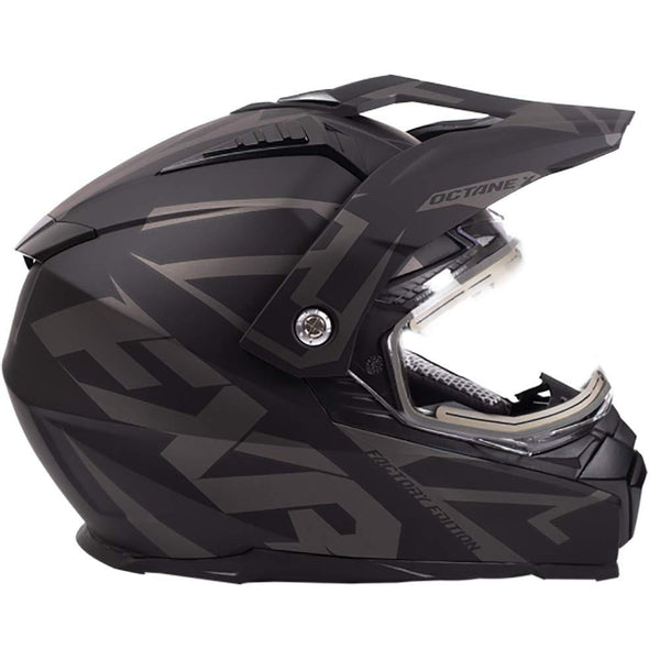 FXR Octane X Deviant Helmet with Electric Shield 200620 Black Snow Heated (LG)