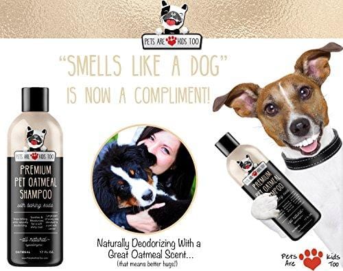 Pet Oatmeal Anti-Itch Shampoo & Conditioner In One! Smelly Puppy Dog & Cat Wash, ALL NATURAL & Hypoallergenic! Provides Relief For Allergies, Itchy, Dry, Irritated Skin!! Smells Amazing! (1 btl)