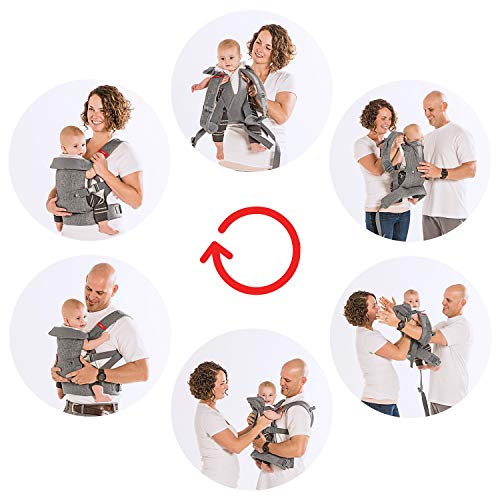 You+Me 4-in-1 Ergonomic Baby Carrier, 8 - 32 lbs (Grey Mesh)