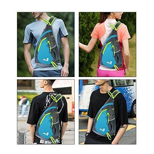 SEEU Sling Bag Backpack for Women Men, Lightweight Chest Rope Bag one Strap Crossbody Shoulder Backpacks for Gym Travel