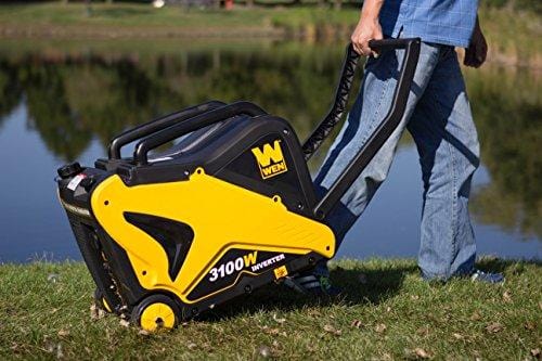 WEN 56310i CARB Compliant Inverter Generator with Built-in Wheels and Handle, 3100W