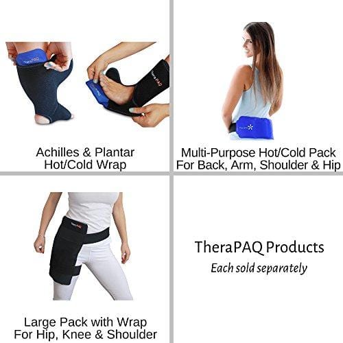 Pain Relief Flexible Ice Pack for Injuries by TheraPAQ | Hot & Cold Therapy Reusable Gel Pack/Heat Wrap - Great for Back, Waist, Shoulder, Neck, Ankle, Knee and Hip (Large Pack:14" X 6")