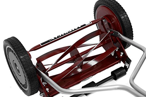 American Lawn Mower Company 1304-14 14-Inch 5-Blade Push Reel Lawn Mower, Red