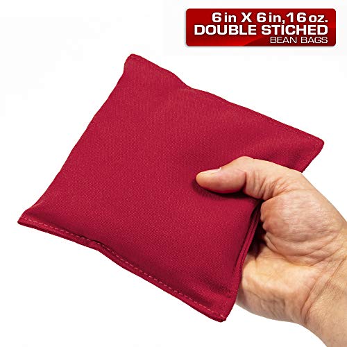 Backyard Champs Corn Hole Outdoor Game: 2 Regulation Wood Cornhole Boards and 8 Bean Bags, 2 x 4 Foot, Natural