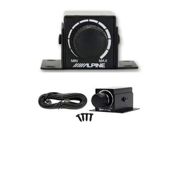 Alpine S-A60M S-Series Class D Mono Amplifier Bundled w/RUX-KNOB.2 Remote Bass Level Control