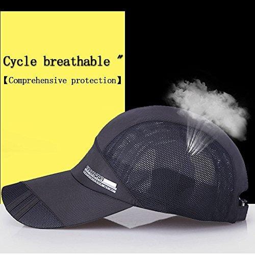 YING LAN Men's Autumn Outdoor Sport Baseball Hat Running Visor Sun Cap White