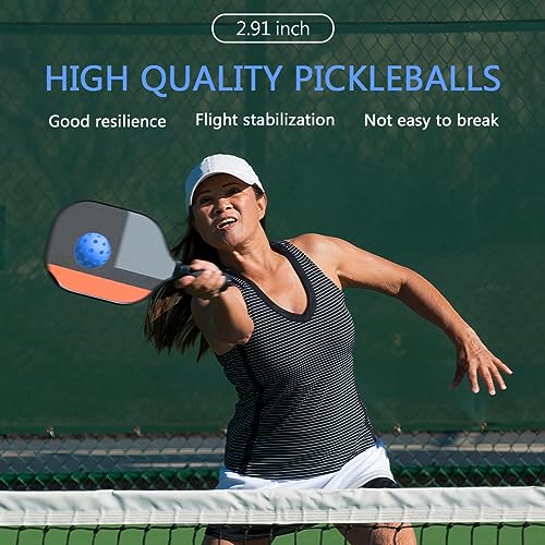 Spunspon 6 Packs Sports Outdoor Pickleballs -40 Pickleball Balls - USA Pickleball Balls (USAPA) Approved - Official US Open Ball (Deep Blue)