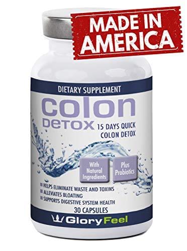 15 Day Quick Colon Cleanse Detox with Probiotics for Constipation Relief Supplements for Women and Men