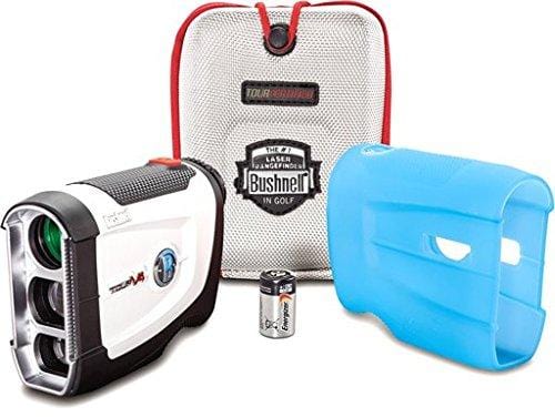Bushnell Tour V4 JOLT Golf Laser Rangefinder, Patriot Pack Version, Protective Skin included