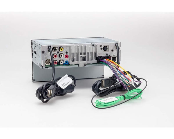 Sony XAV-AX5000 Double Din Radio Install Kit With Apple CarPlay, Android Auto, Sirius XM, Bluetooth For 2014-2017 Harley Davidson Motorcycles, May Not Work With CVO Models