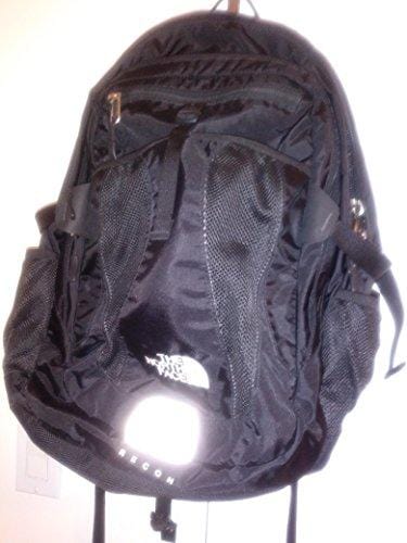 The North Face MENS Recon laptop backpack book bag 19X15X4 TNF BLACK